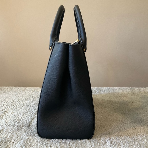 Michael Kors Kellen MD Black Saffiano Leather Satchel and Wallet Set - Picture 4 of 15